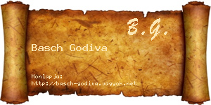 Basch Godiva névjegykártya